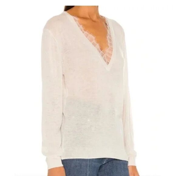 NWT IRO HABY Sweater Cloudy White Size Medium - Picture 3 of 12